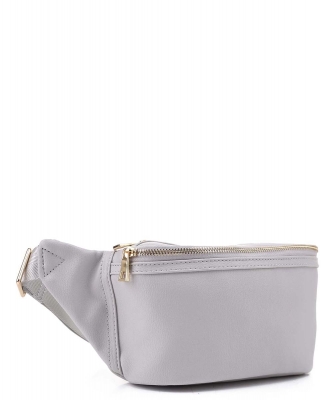 Vegan Leather Fanny Pack FC19517 LIGHT GRAY
